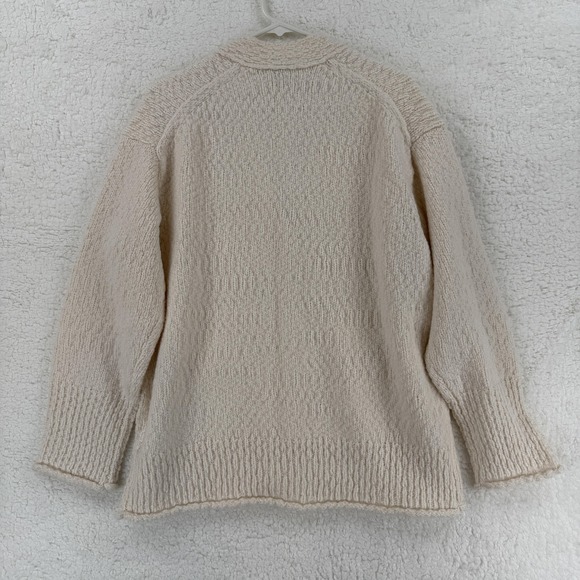 J Crew Sweater Womens Small Beige Alpaca Wool Blend Button Cardigan Pockets - Picture 2 of 8